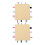 (Yellow) 2x Babysicherheitsdecke, reine Baumwolle, 3D-Sensorik, Gelb 2