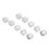 40x Silberne Bartperlen Vintage Haar-DIY 4