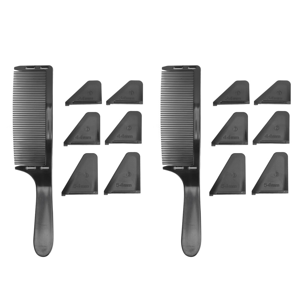 2Pcs Curved Barber Comb Adjustable Professional Styling Tool