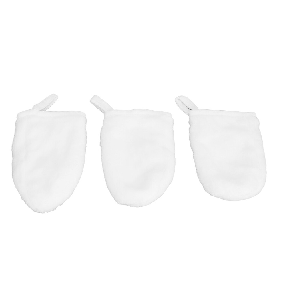 3Pcs Flannel Makeup Remover Gloves Exfoliating Cleansing For Lipstick 461605080543