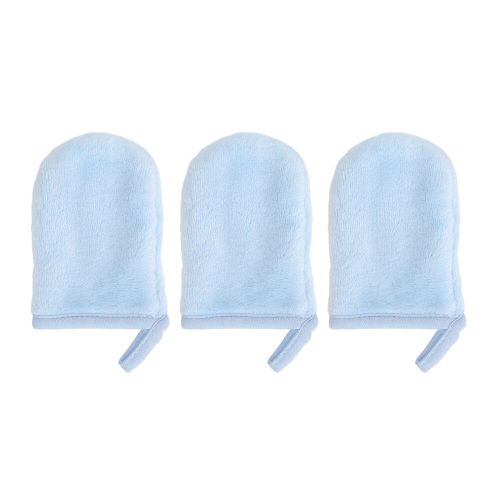 3pcs Reusable Soft Microfiber Makeup Remover Gloves