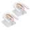 2pcs Slipper Rack Wall Mounted Shoe Hook Punch Free Bathroom 5