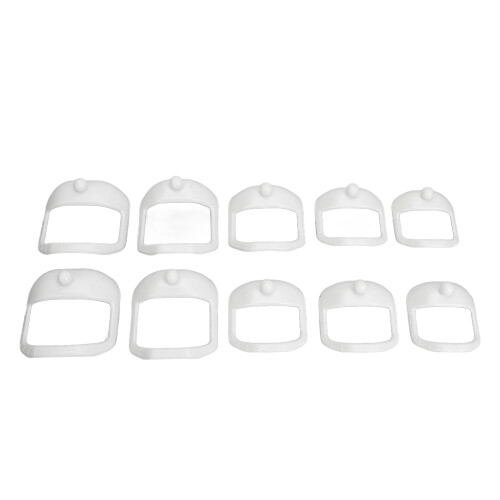 2x Face Beard Shaping Templates 5 Sizes 1