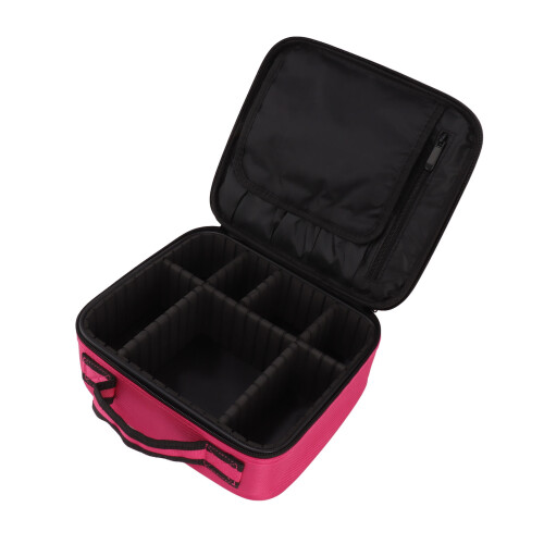 Grote draagbare cosmetictas met make-up verdelers 2