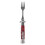 (Red) Folding Spring Camping Fork 304 Stainless Steel Pocket Automatic Red 1