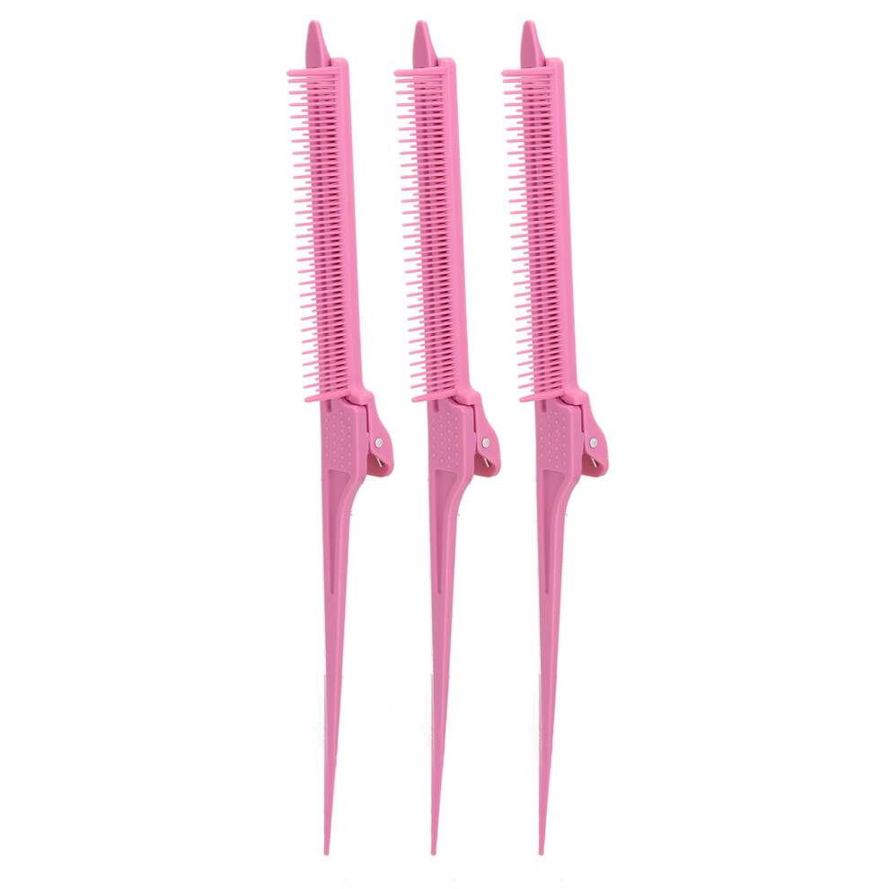 3pcs Rat Tail Comb Rounded Teeth Portable Hair Styling Tool
