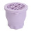 (Purple) Silicone Makeup Brush Cleaner with Drying Rack 2