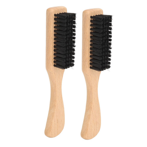 2x leichte Bartbürste mit Griff für Heim- und Profibarber 2