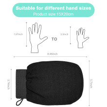 Badmassagehandschoen voor bloedsomloop en wassen