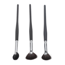 3Pcs Soft Fan Shaped Highlighter Makeup Brushes