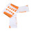 (White and Orange) Calzini compressione caviglia bianchi arancioni 5