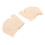 3 Paar atmungsaktive weiche Split-Zehen-Halbsocken hellbeige 2