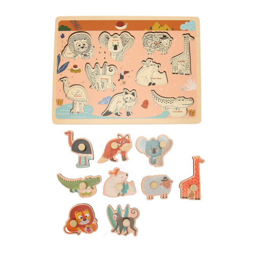 Rompicapo Animali Zoo in Legno per Bambini 2