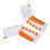 (White and Orange) Calzini compressione caviglia bianchi arancioni 2