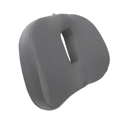 (Gray) Cuscino Sedia Donut Ortopedico Memory Foam Ufficio Grigio 1