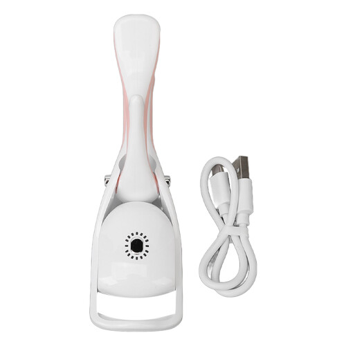 (White) Slimme verwarmde wimperkruller, 3 instellingen, draagbaar, wit