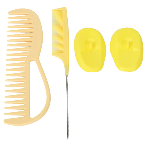 Haarfärbekit mit Silikon-Kamm & Ohrenschützern