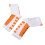 (White and Orange) Calzini compressione caviglia bianchi arancioni 3