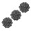 3pcs Black Deep Tissue Massage Balls 5