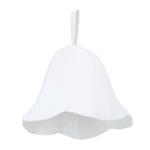 (White) Saunahut aus Filz, wasserabsorbierend, universell grau