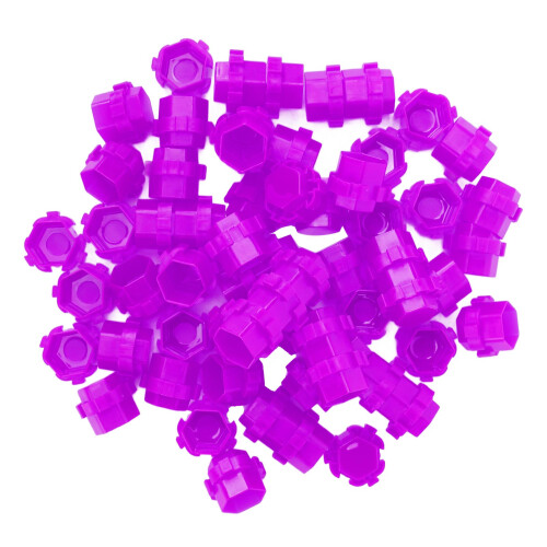 (Purple) 200 bicchieri esagonali inchiostro tatuaggio microblading viola 1