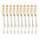 10x Kunstperlen-Haarringe Gold 1