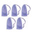 5pcs Mesh Soap Pouch Purple Foam Net Drawstring Cleansing 1