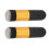 2x Chubby Makeup Brushes Soft Synthetic Black/Gold 2