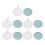 5x Octagonal Makeup Puff Container Portable Case 5