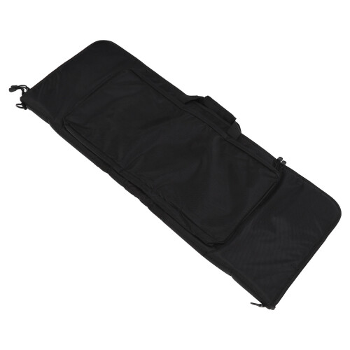 Black Double Layer Zipper Storage Bag 1