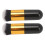 2x Chubby Makeup Brushes Soft Synthetic Black/Gold 4