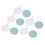 5x Octagonal Makeup Puff Container Portable Case 4