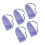 5pcs Mesh Soap Pouch Purple Foam Net Drawstring Cleansing 4