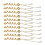 10x Kunstperlen-Haarringe Gold 4