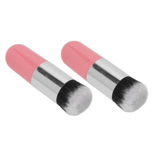 2Pcs Soft Pink Foundation Brush 2