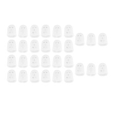 30x Gitarren-Fingerschutz, silikon, transparent, M