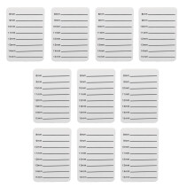 10 stuks witte wimper verlenging tray 8-15mm volume handplaat