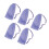 5pcs Mesh Soap Pouch Purple Foam Net Drawstring Cleansing 3