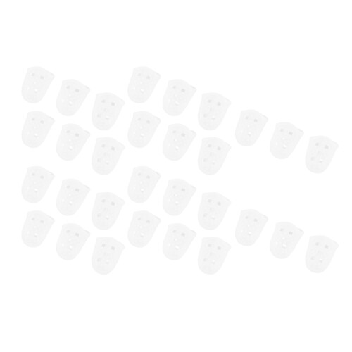30x Gitarren-Fingerschutz, silikon, transparent, M 2