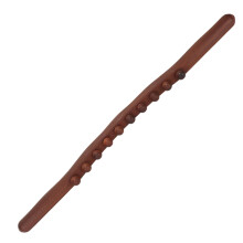 Houten Gua Sha massagestok met 10 kralen