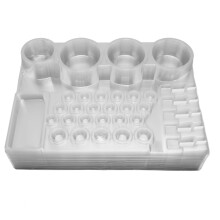 24pcs Disposable Tattoo Pigment Tray & Needle Stand