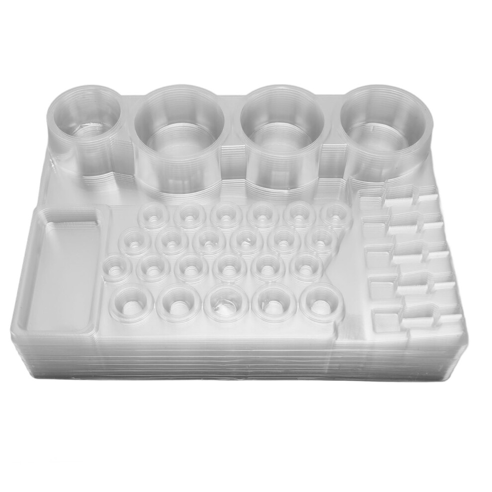 24pcs Tattoo Pigment Tray Disposable Professional Needle Stand