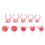 100x Tattoo-Farbkuppa Pink für Microblading 1