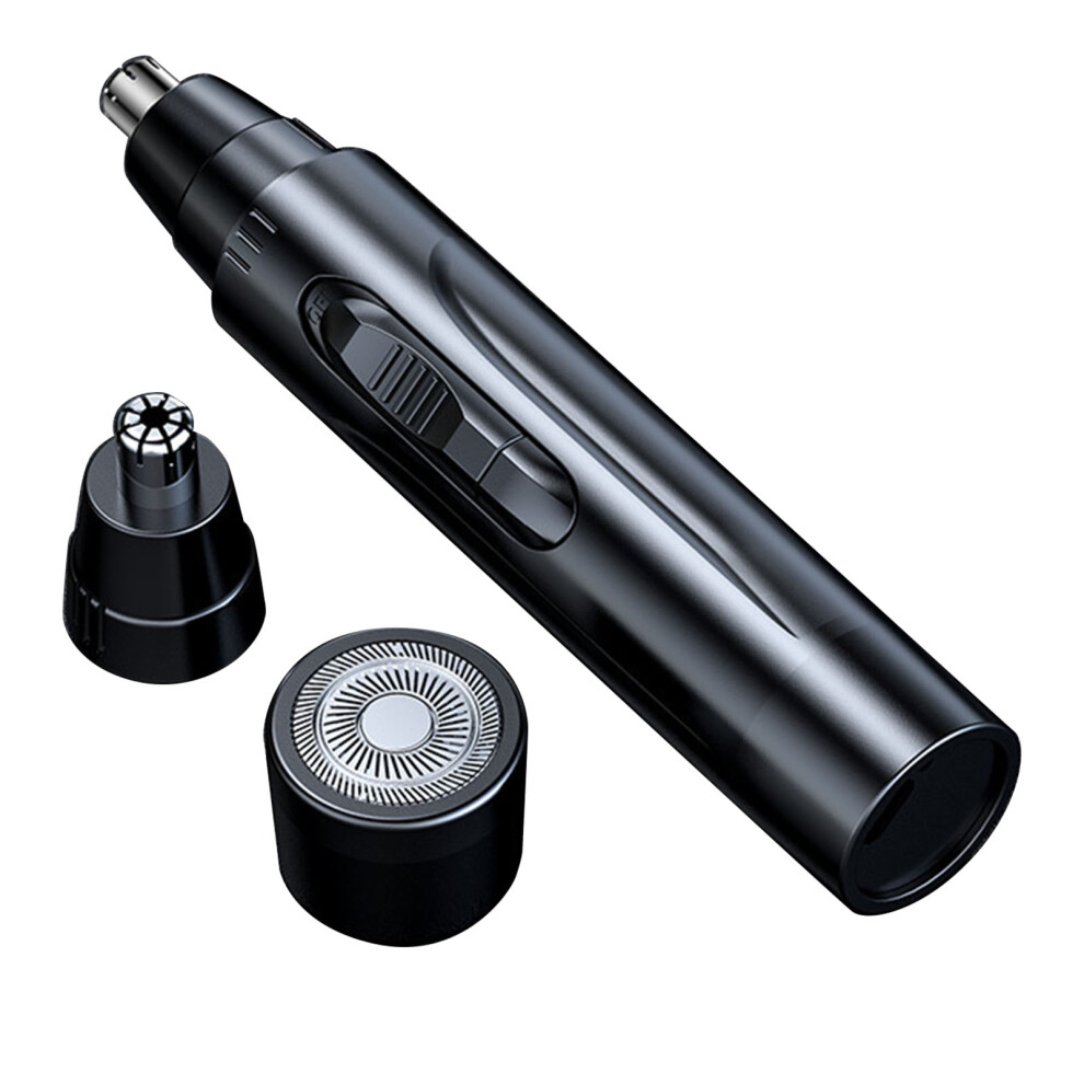 Black/White ( Double Head Blades) Electric Nose Ear Trimmer Double Head Stainless Steel Blade