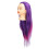Purple-Pink Gradient Wig Head Hairstyling Training 4