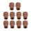10Pcs 19mm Rubber Slip-Proof Crutch Tips Set 2