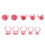 100x Tattoo-Farbkuppa Pink für Microblading 2