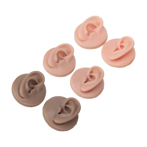 3 Paar Silicone Oormodel Acryl Steun Piercing 1