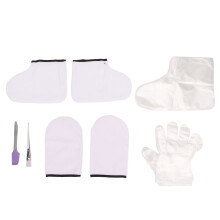 Transparante Was Handschoenen Set