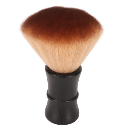 (Black) Herrenbartbürste Nylon Holzgriff braun Pflege 1